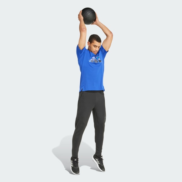 Blue Train Essentials Camo Graphic Logo T-Shirt