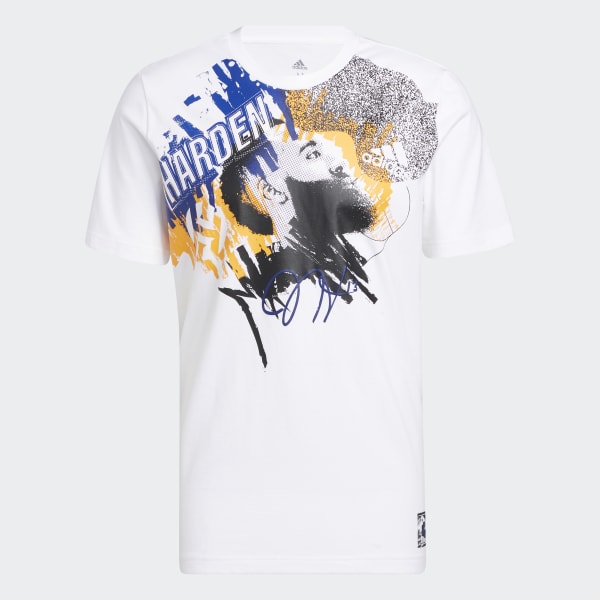 White Harden Abstraction Graphic Tee DL334