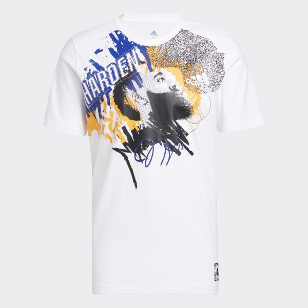 Beyaz Harden Abstraction Graphic Tişört DL334