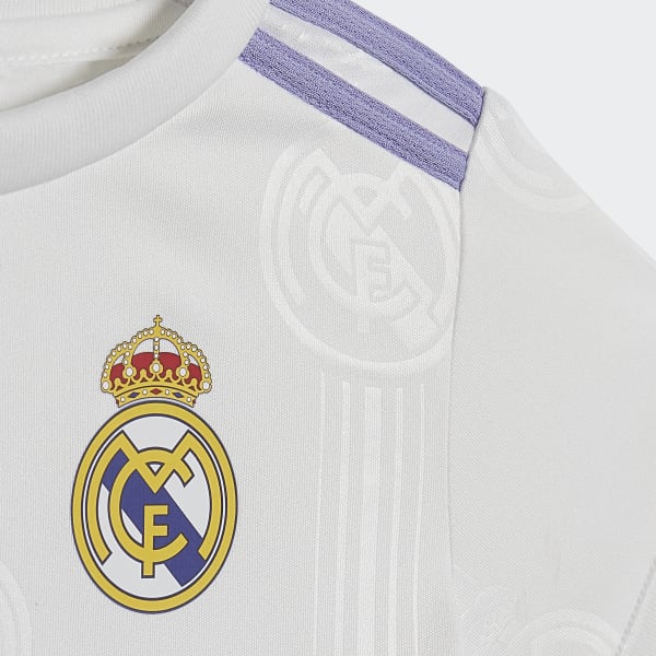 Conjunto para bebés Uniforme Local Real Madrid Condivo 22 - Blanco adidas