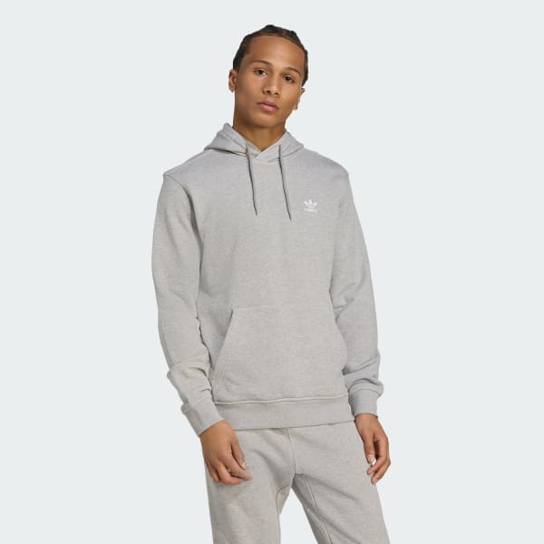 Gris Polerón con Capucha Trifolio Essentials Felpa Francesa