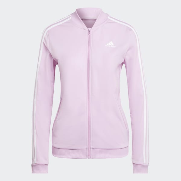 fialová Tepláková súprava Essentials 3-Stripes