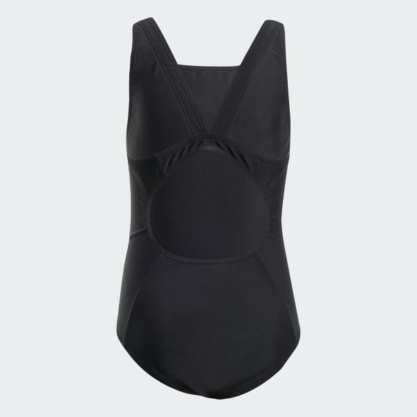 Black Collegiate V-back Swimsuit Kids