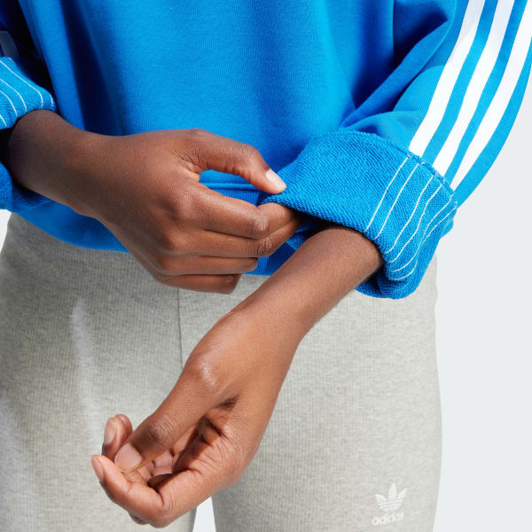 adidas 3-Stripes Crew Sweatshirt - Blue