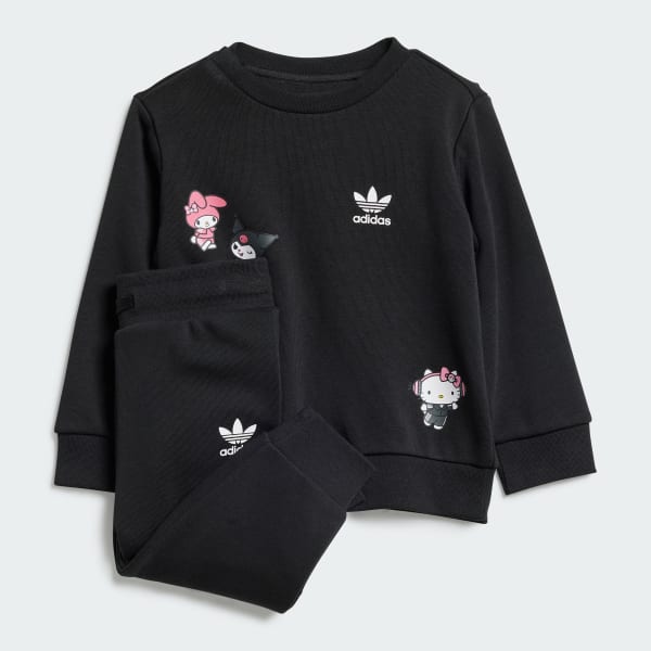 Black adidas Originals x Hello Kitty Crew Set