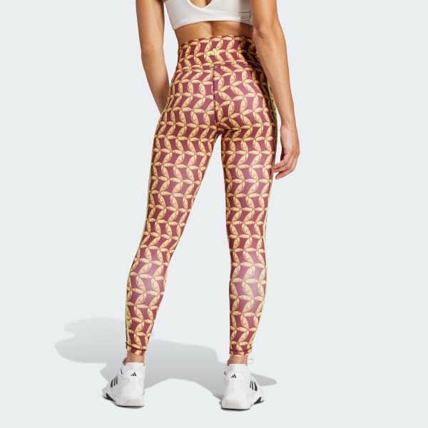 Geel adidas x FARM Rio 7/8 Legging