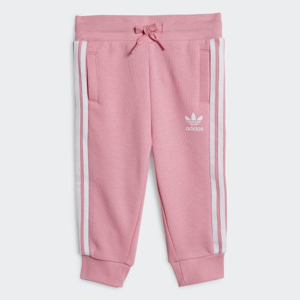 Rosa Conjunto sudadera cuello redondo y pantalón