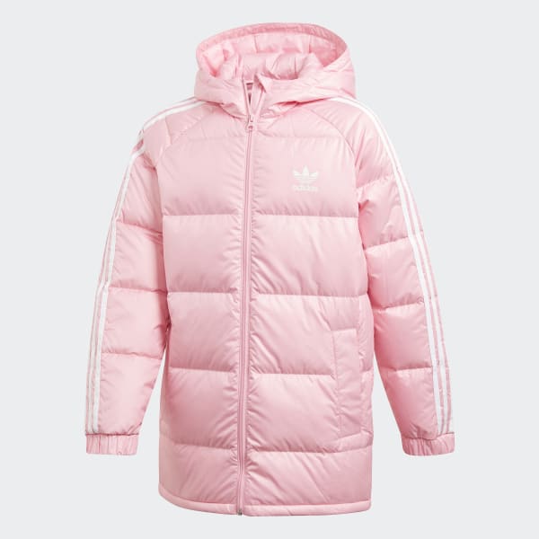 adidas jacket pink and white