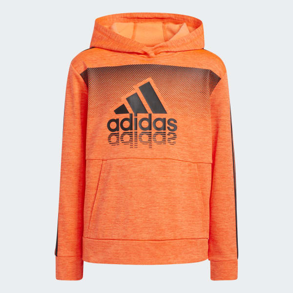 Orange adidas hoodie top