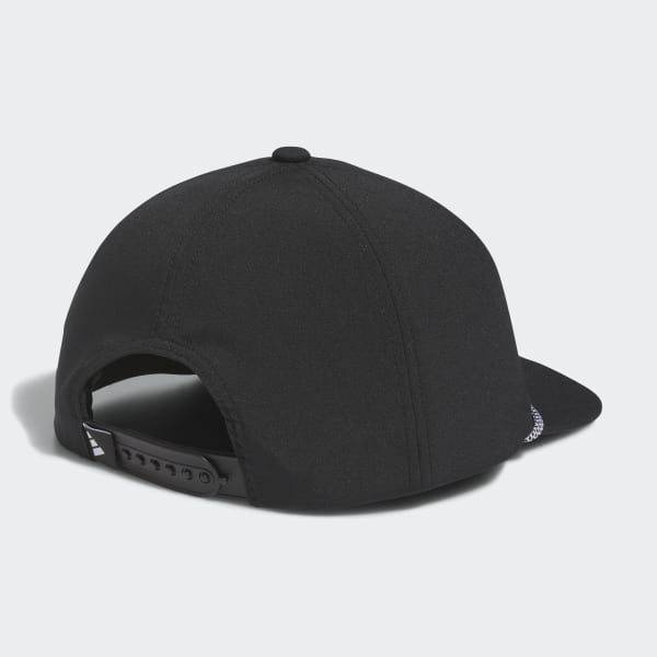 Black Retro Five-Panel Hat