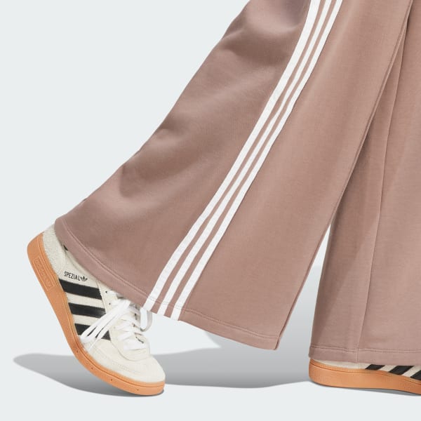 adidas original ワイドレッグ パンツ ブラウン adidas original ワイドレッグ パンツ ブラウン