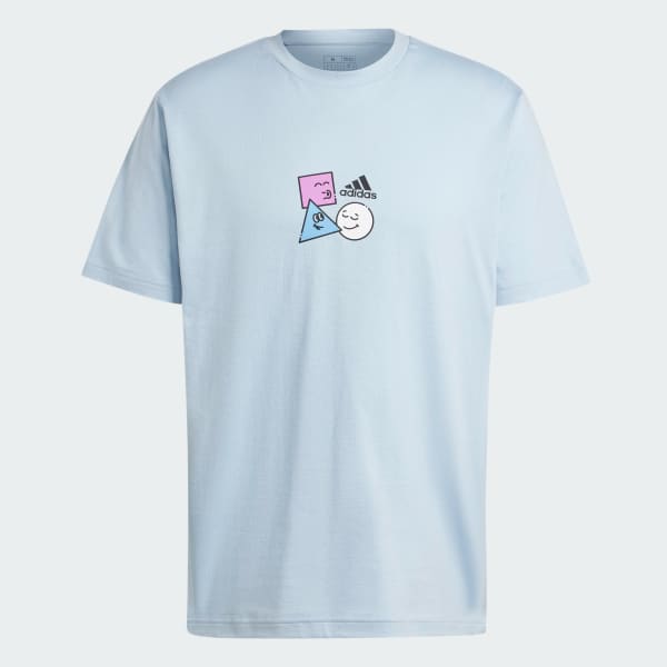 Blue Positivity Shapes Graphic Tee