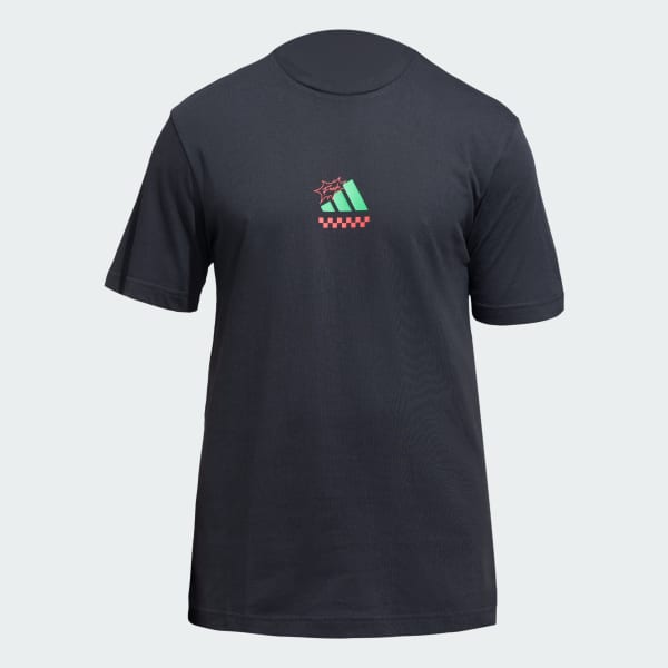 Black Three Slice Life Pizza Tee