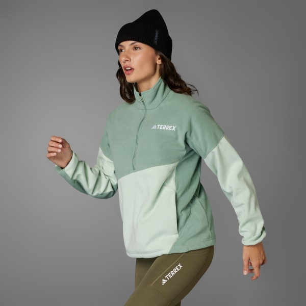 groen Terrex Multi Climawarm Fleece Anorak