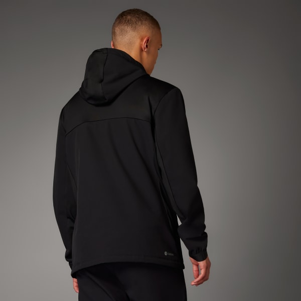 Czerń COLD.RDY Full-Zip Workout Hoodie