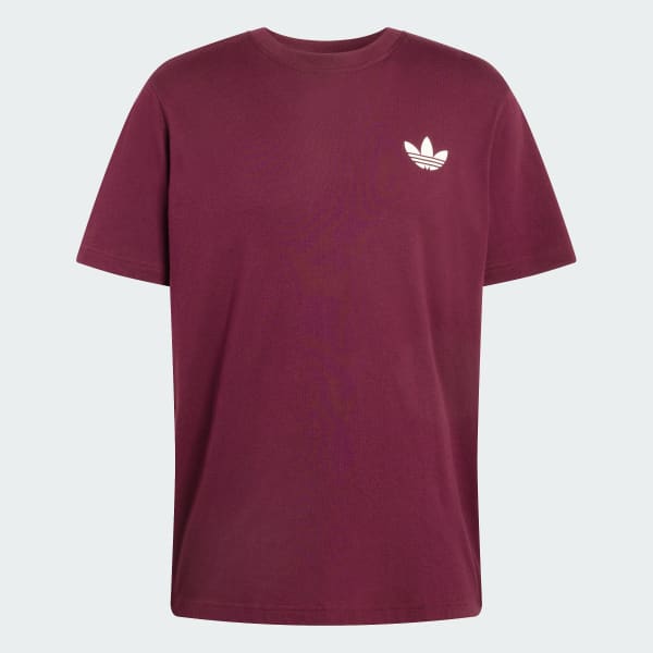 adidas NEW PIZZA BOX GRAPHIC TEE - Burgundy | adidas Singapore
