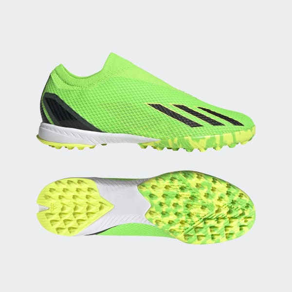 Verde Calzado de Fútbol X Speedportal.3 Césped Sintético Sin Cordones