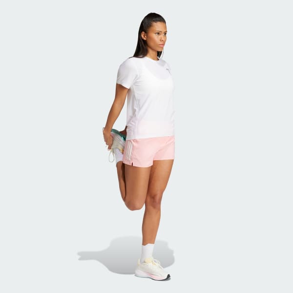 White Running Ice Cream Graphic Tee