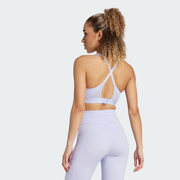 Mau-tim Áo Bra Chạy Bộ High Support Ultimateadidas