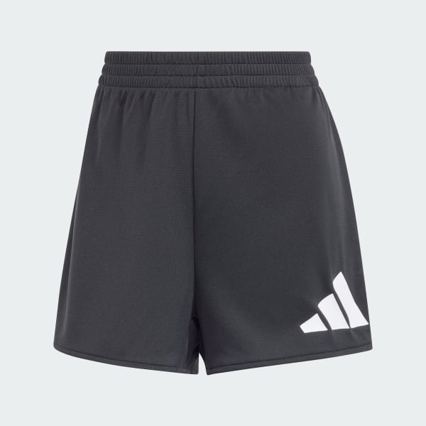 Black Train Essentials Big Logo Shorts