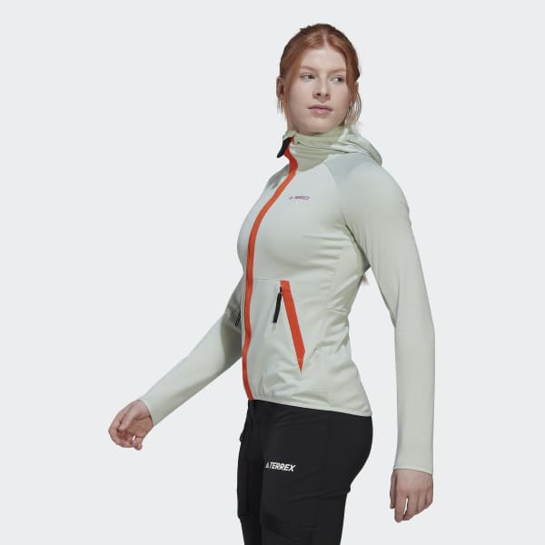 Verde Chaqueta con capucha Terrex Tech Flooce Light Hiking