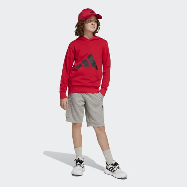 adidas　パーカー　赤 1点物◇アディダスadidas雰囲気系ボロボロ赤スウェットパーカー