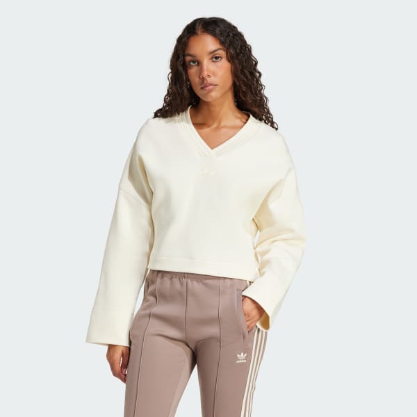 Deep V Neck Sweatshirt