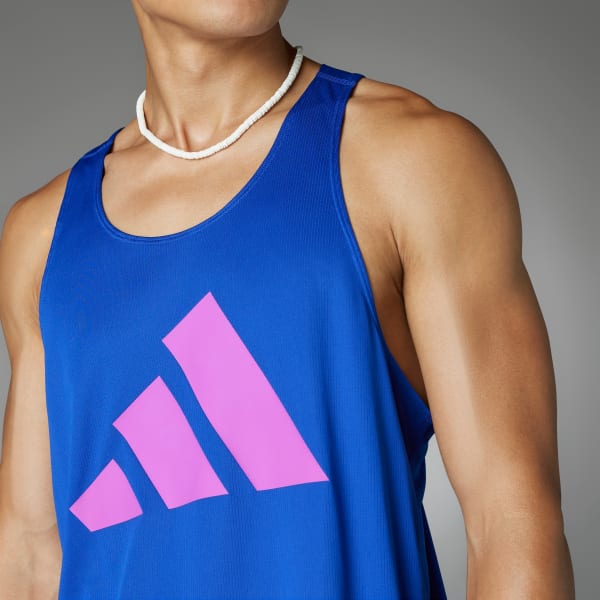 สีน้ำเงิน เสื้อกล้าม Run It