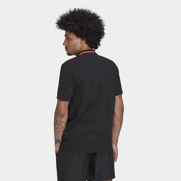 Svart Manchester United DNA Polo Shirt