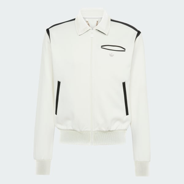 adidas Premium Track Top - White | Free Shipping with