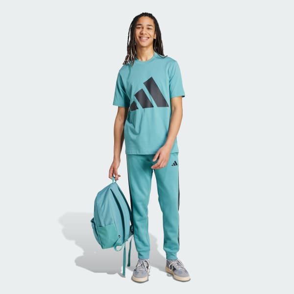 Turquesa Playera Essentials Logo Grande