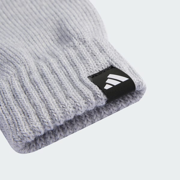 Cinzento Conjunto de Luvas e Gorro