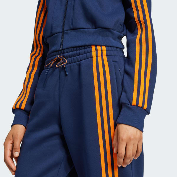 adidas 70s Short Full Zip Fleece Hoodie - Blue | adidas
