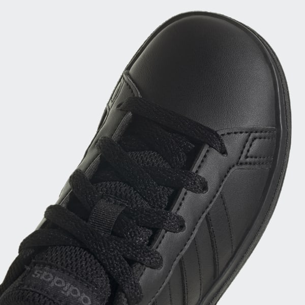Black lace up court shoes hotsell