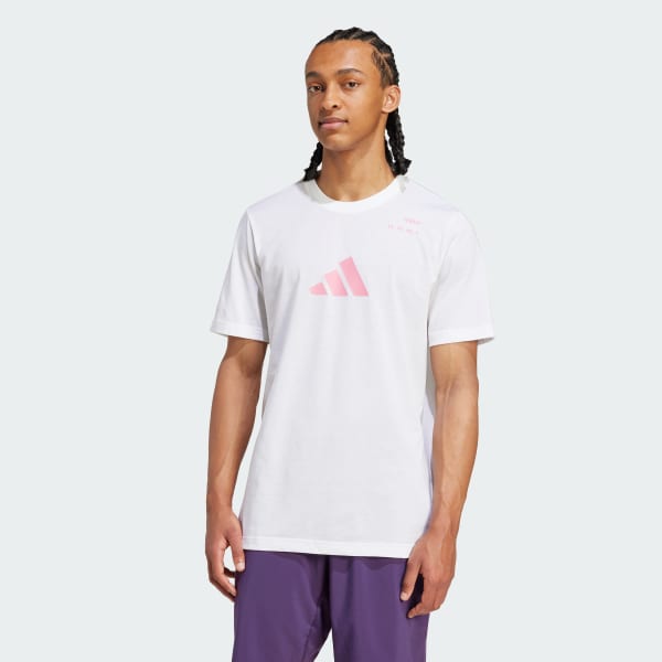 ☆Adidas☆Originals Tennis Graphic Tee White adidas Tennis Graphic Tee - White | Free Shipping with