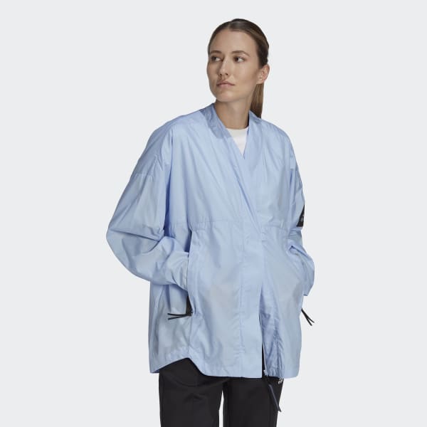 Blue MYSHELTER Windweave Cardigan