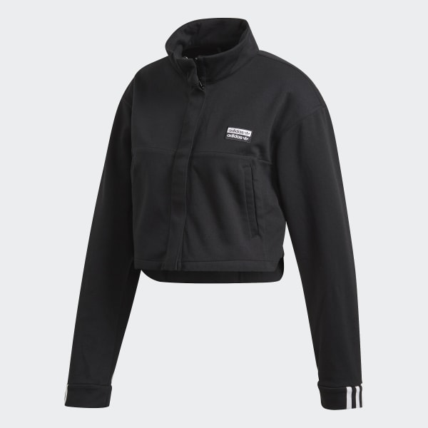 Adidas originals ryv cropped jacket in black sale