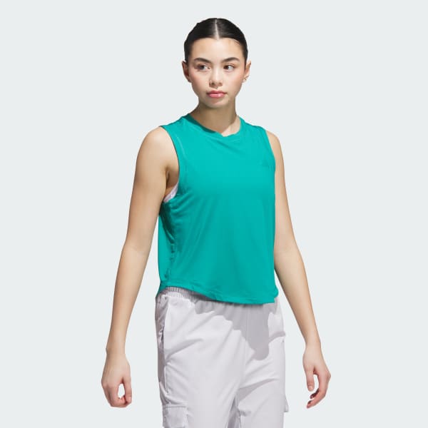 Green Designed for Train Workout Tank

