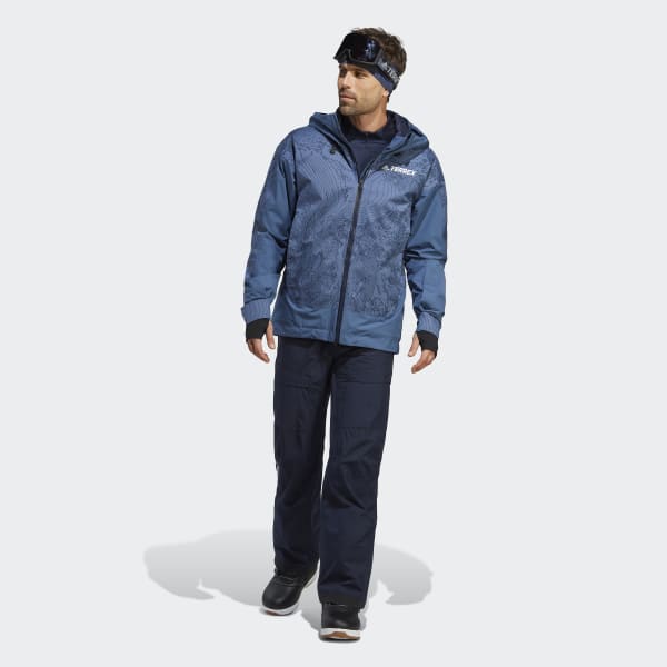 blauw Terrex 2-Layer Insulated Graphic Sneeuwjack