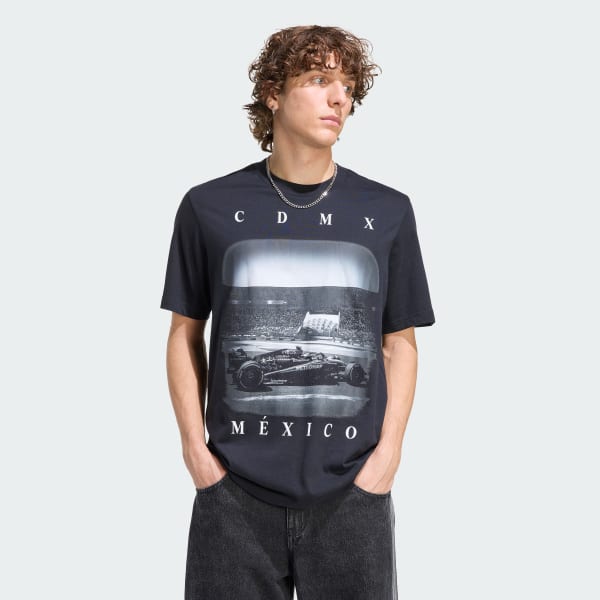 Negro Playera estampada México Mercedes AMG Petronas F1 Team
