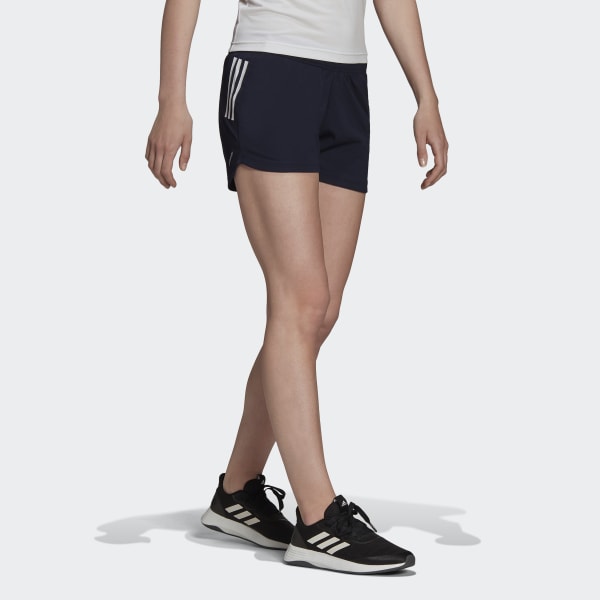 Blue Designed to Move Knit 3-Stripes Sport Shorts