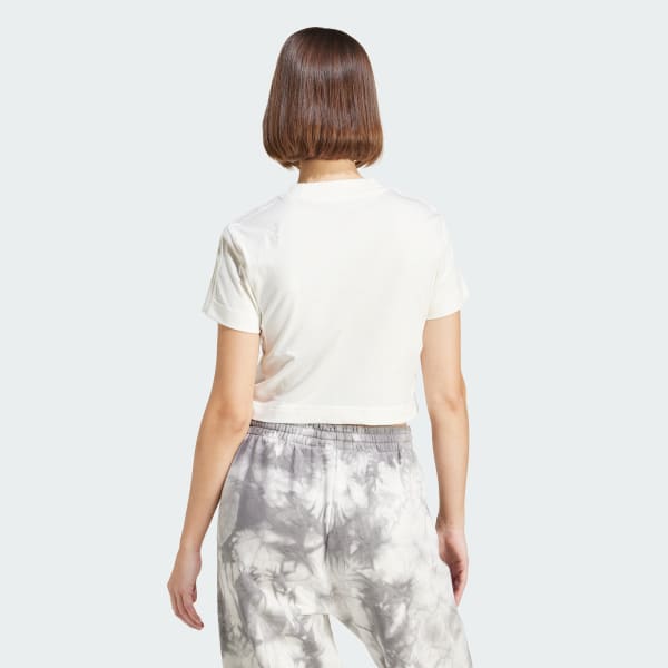 สีขาว เสื้อยืดทรงสลิม ALL SZN 3-Stripes