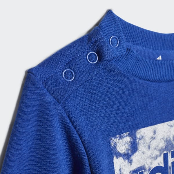 Blauw adidas Essentials Sweatshirt en Broek 29259