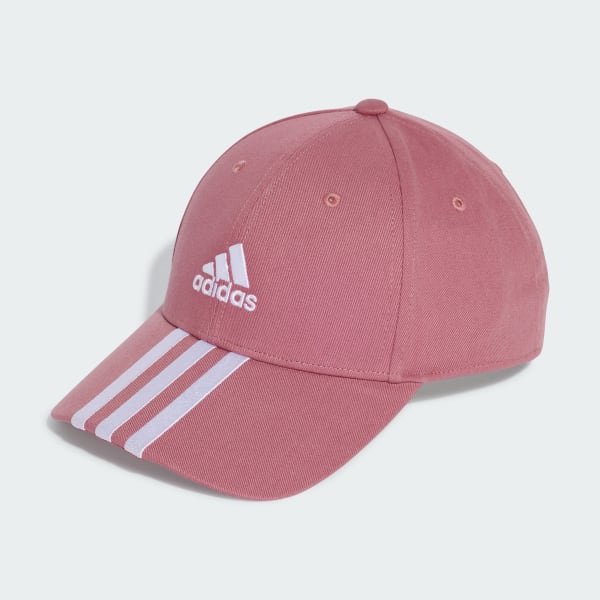 Rosa Gorra Béisbol 3 Franjas Sarga de Algodón