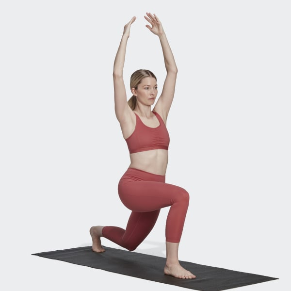 adidas Yoga Essentials High-Waisted Leggings - Red