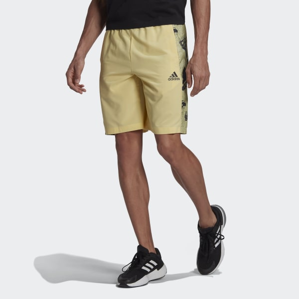 Amarelo Shorts Malha Essentials BrandLove R0964