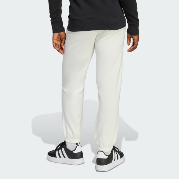 Blanc Pantalon en molleton à slogan adidas