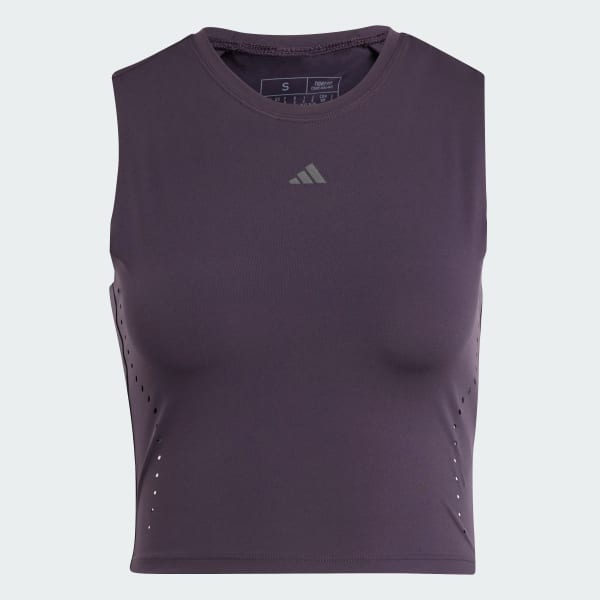 adidas Training Dance Crop Tank Top - Brown