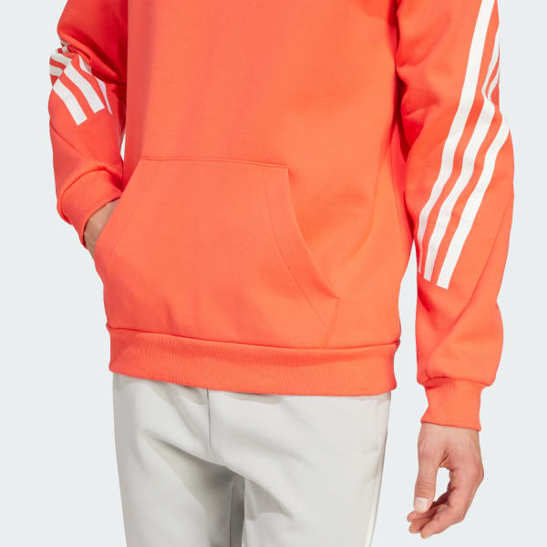 Felpa con cappuccio Future Icons 3 Stripes Arancione adidas adidas Italia