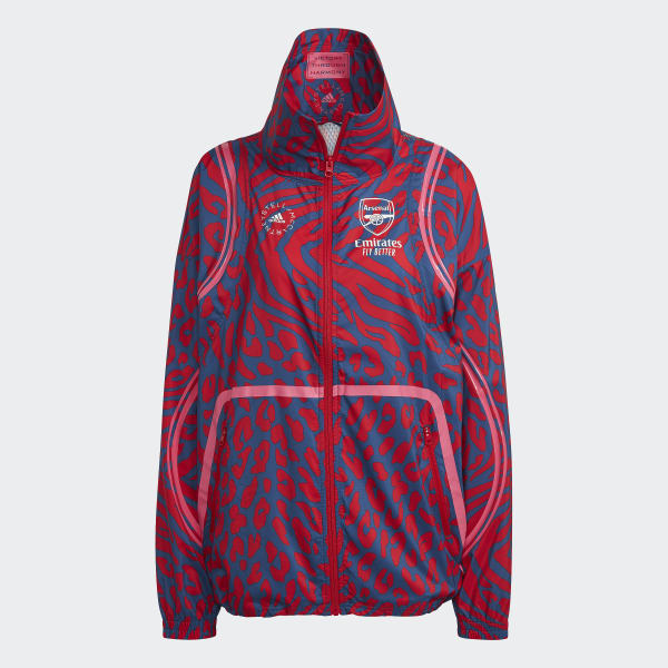 cervená Bunda Arsenal FC x adidas by Stella McCartney Woven ZF100